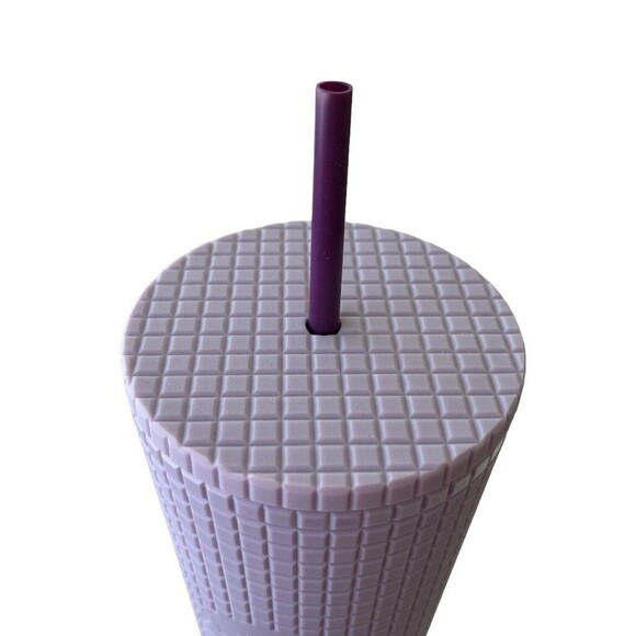 Starbucks 2021 Valentine's Day Lilac Purple Matte Cold Cup Tumbler 24 Oz New - Picture 3 of 5
